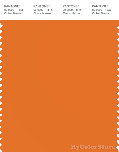 PANTONE SMART 16-1255X Color Swatch Card, Russett Orange