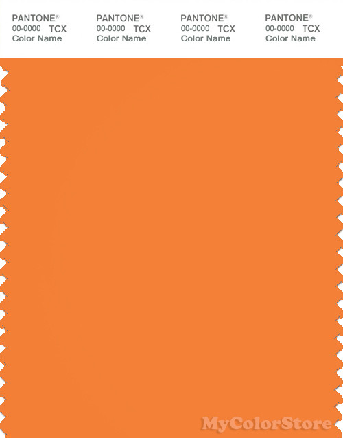 PANTONE SMART 16-1257X Color Swatch Card, Sun Orange