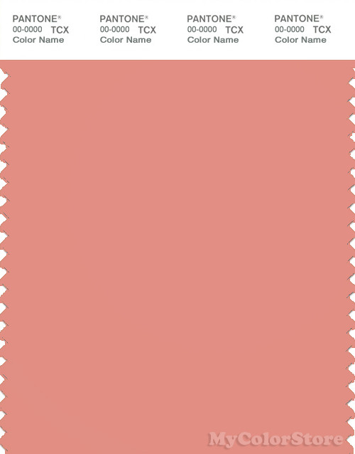 PANTONE SMART 16-1329X Color Swatch Card, Coral Haze