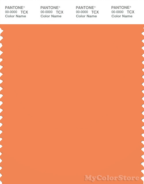 PANTONE SMART 16-1343X Color Swatch Card, Autumn Sunset