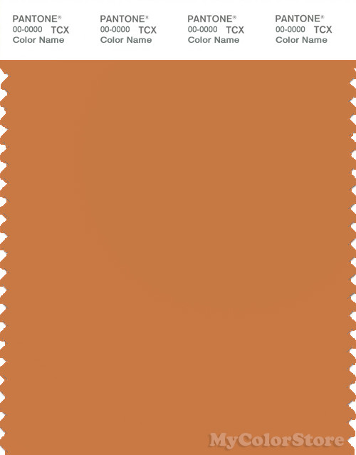 PANTONE SMART 16-1346X Color Swatch Card, Golden Ochre