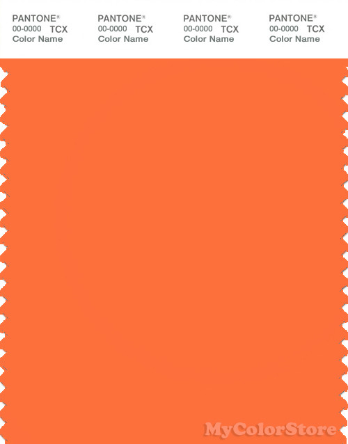 PANTONE SMART 16-1361X Color Swatch Card, Carrot