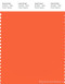 PANTONE SMART 16-1362X Color Swatch Card, Vermillion Orange