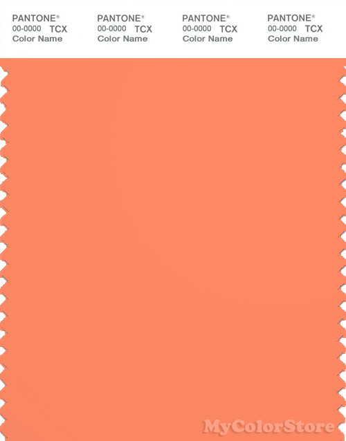 PANTONE SMART 16-1442X Color Swatch Card, Melon