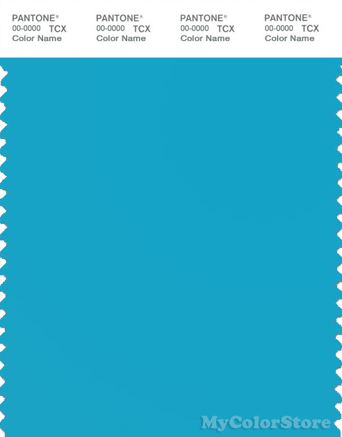 PANTONE SMART 16-4529X Color Swatch Card, Cyan Blue