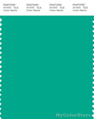 PANTONE SMART 16-5431X Color Swatch Card, Peacock Green
