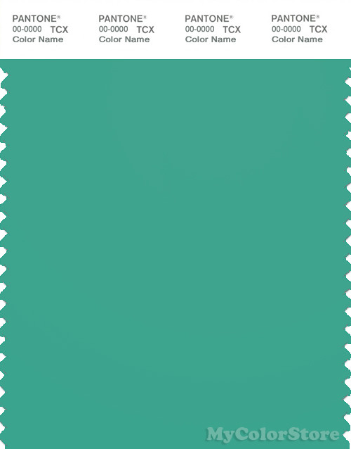PANTONE SMART 16-5721X Color Swatch Card, Marine Green