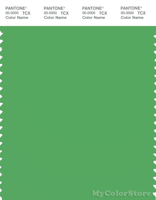 PANTONE SMART 16-6339X Color Swatch Card, Vibrant Green