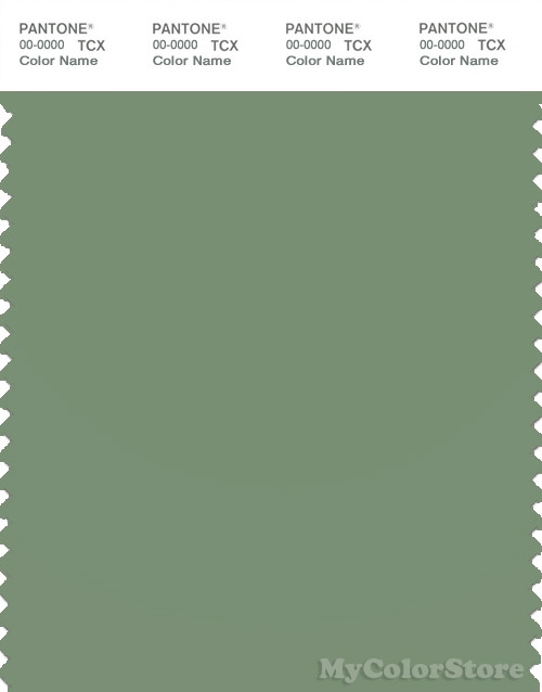 PANTONE SMART 17-0210X Color Swatch Card, Loden Frost