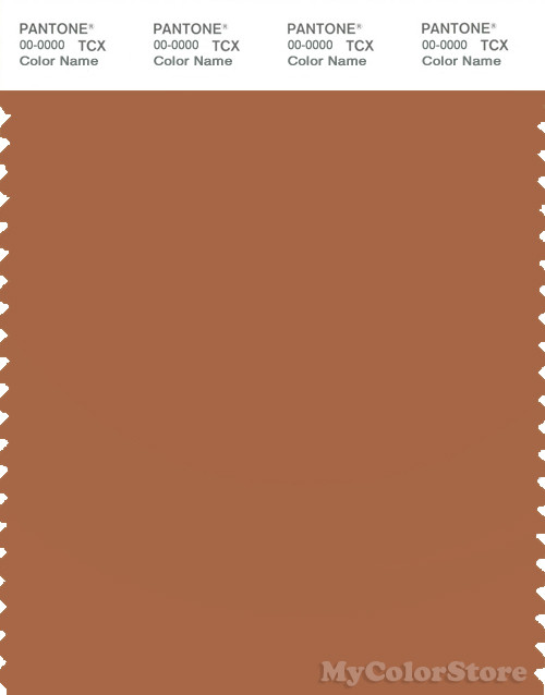 PANTONE SMART 17-1147X Color Swatch Card, Amber Brown