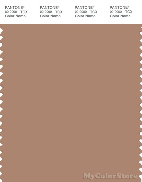 PANTONE SMART 17-1226X Color Swatch Card, Tawny Brown
