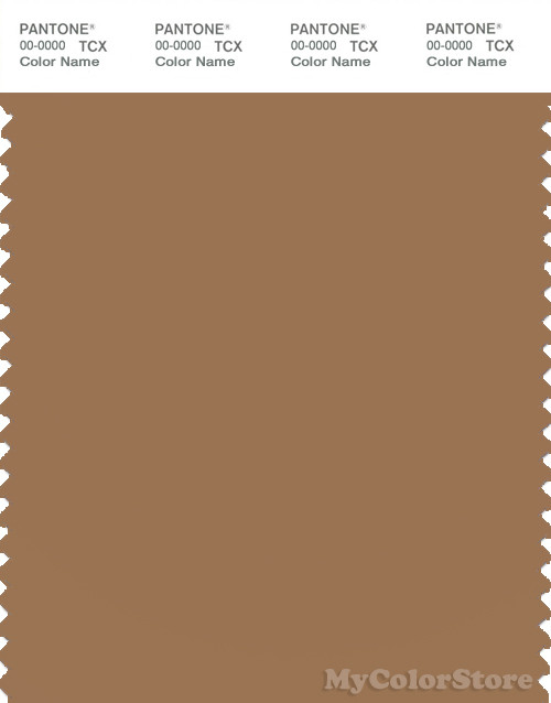 PANTONE SMART 17-1327X Color Swatch Card, Tobacco Brown