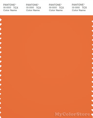 PANTONE SMART 17-1360X Color Swatch Card, Celosia Orange