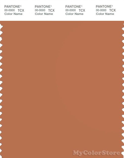 PANTONE SMART 17-1436X Color Swatch Card, Raw Sienna
