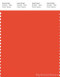 PANTONE SMART 17-1562X Color Swatch Card, Mandarin Red
