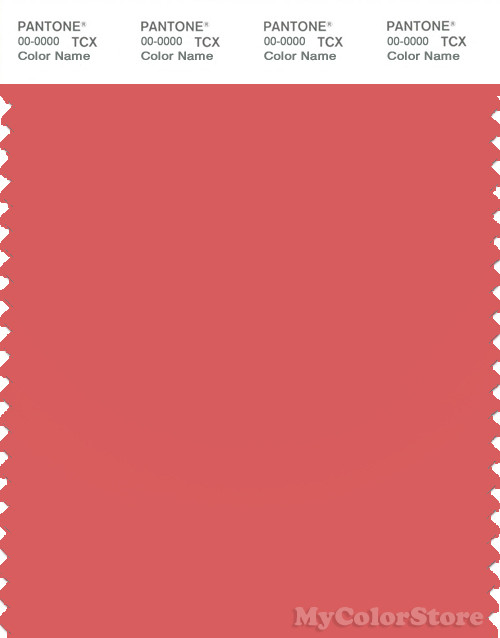 PANTONE SMART 17-1644X Color Swatch Card, Spiced Coral