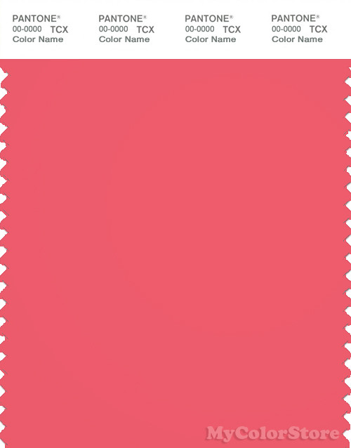 PANTONE SMART 17-1744X Color Swatch Card, Calypso Coral