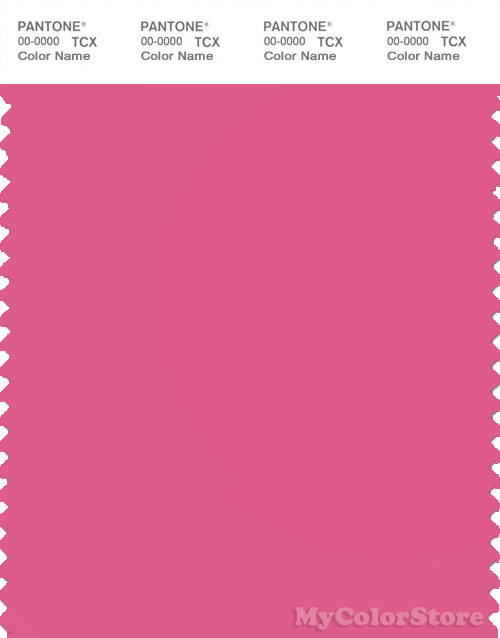 PANTONE SMART 17-2127X Color Swatch Card, Shocking Pink