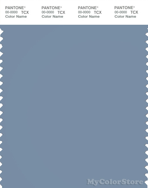 PANTONE SMART 17-4021 TCX Color Swatch Card | Pantone Faded Denim