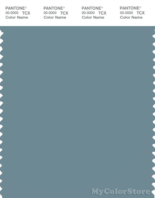 PANTONE SMART 17-4412X Color Swatch Card, Smoke Blue