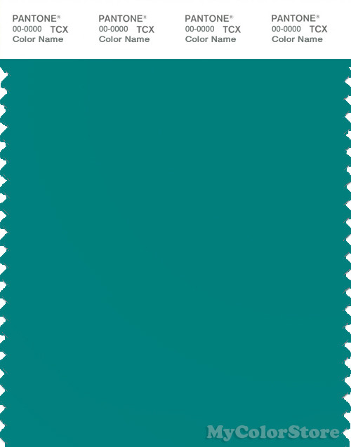 PANTONE SMART 17-5024X Color Swatch Card, Teal Blue