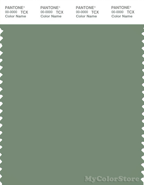 PANTONE SMART 17-6323X Color Swatch Card, Hedge Green