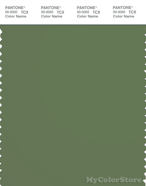 PANTONE SMART 18-0108X Color Swatch Card, Dill