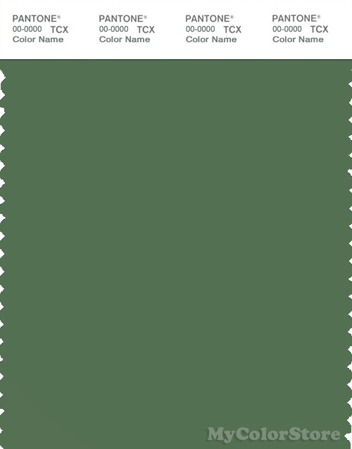 PANTONE SMART 18-0121X Color Swatch Card, Elm Green