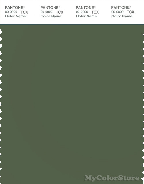 PANTONE SMART 18-0317X Color Swatch Card, Bronze Green