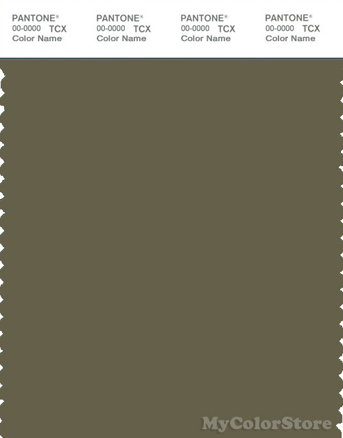 PANTONE SMART 18-0521X Color Swatch Card, Burnt Olive