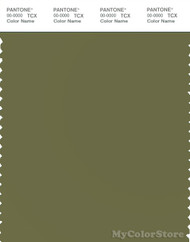 PANTONE SMART 18-0527X Color Swatch Card, Deep Olive
