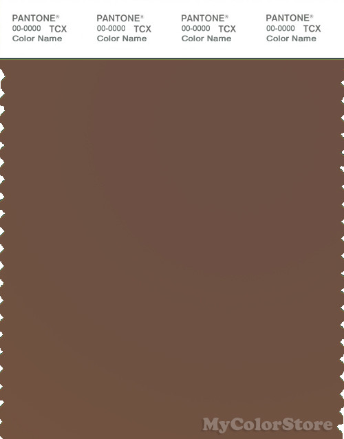 PANTONE SMART 18-1222X Color Swatch Card, Cocoa Brown