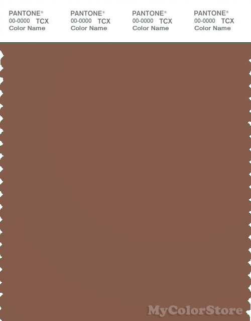 PANTONE SMART 18-1229X Color Swatch Card, Carob Brown