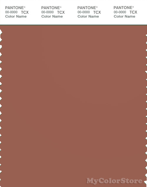 PANTONE SMART 18-1336X Color Swatch Card, Copper Brown