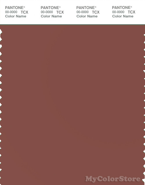 PANTONE SMART 18-1425X Color Swatch Card, Mahogany