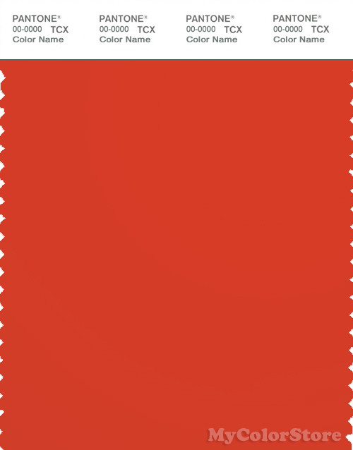 PANTONE SMART 18-1445X Color Swatch Card, Spicey Orange
