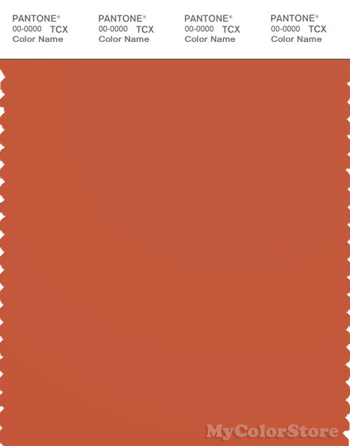 PANTONE SMART 18-1447X Color Swatch Card, Orange Rust
