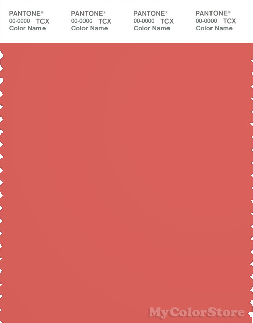 PANTONE SMART 18-1649X Color Swatch Card, Deep Sea Coral