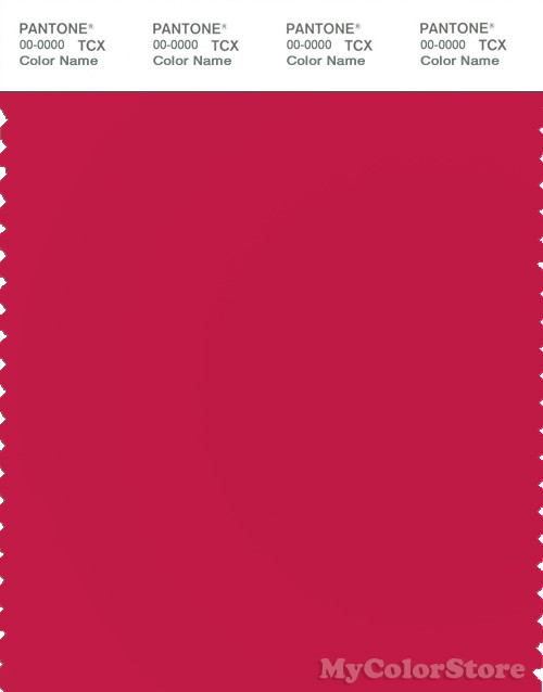 PANTONE SMART 18-1760X Color Swatch Card, Barberry