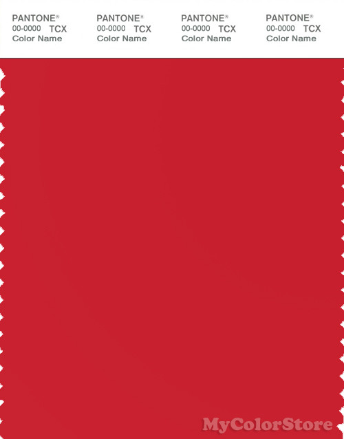 PANTONE SMART 18-1763X Color Swatch Card, High Risk Red