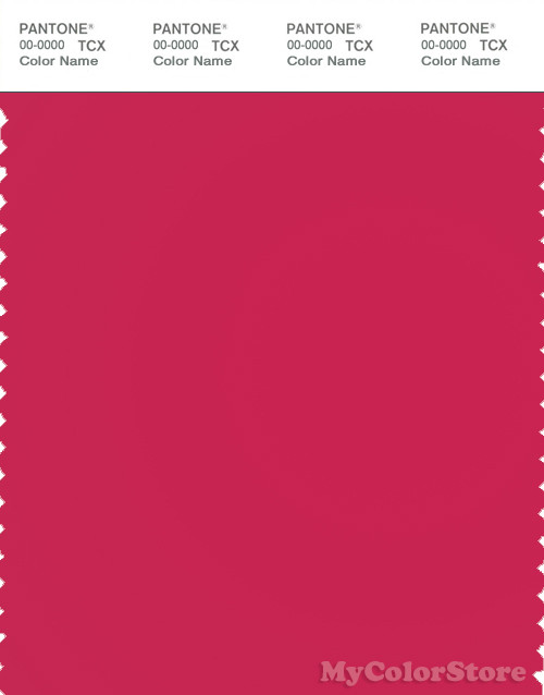 PANTONE SMART 18-1852X Color Swatch Card, Rose Red