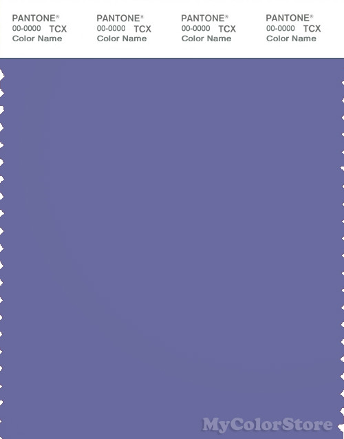 PANTONE SMART 18-3833X Color Swatch Card, Dusted Peri