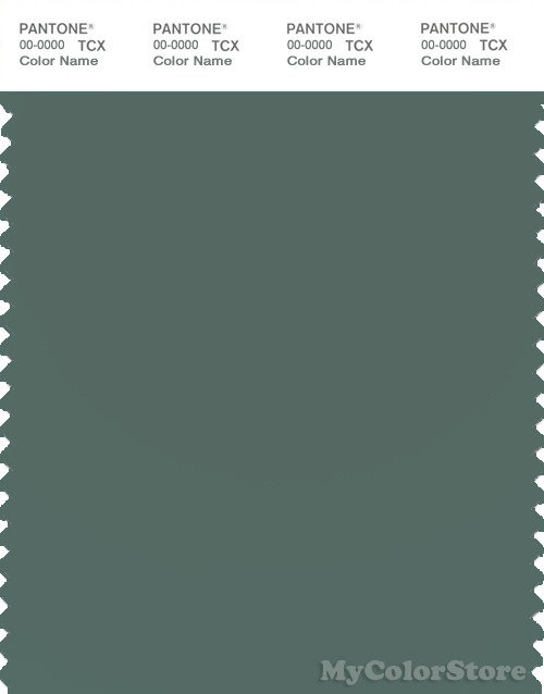PANTONE SMART 18-5611X Color Swatch Card, Dark Forest