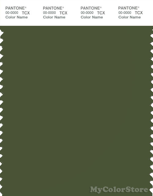 PANTONE SMART 19-0323X Color Swatch Card, Chive