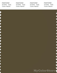 PANTONE SMART 19-0516X Color Swatch Card, Dark Olive