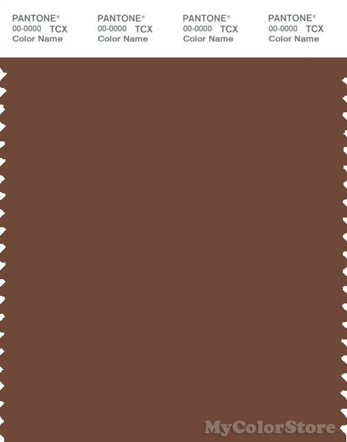 PANTONE SMART 19-1230X Color Swatch Card, Friar Brown