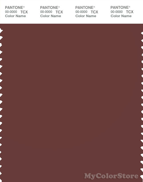 PANTONE SMART 19-1325X Color Swatch Card, Hot Chocolate