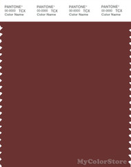 PANTONE SMART 19-1331X Color Swatch Card, Madder Brown