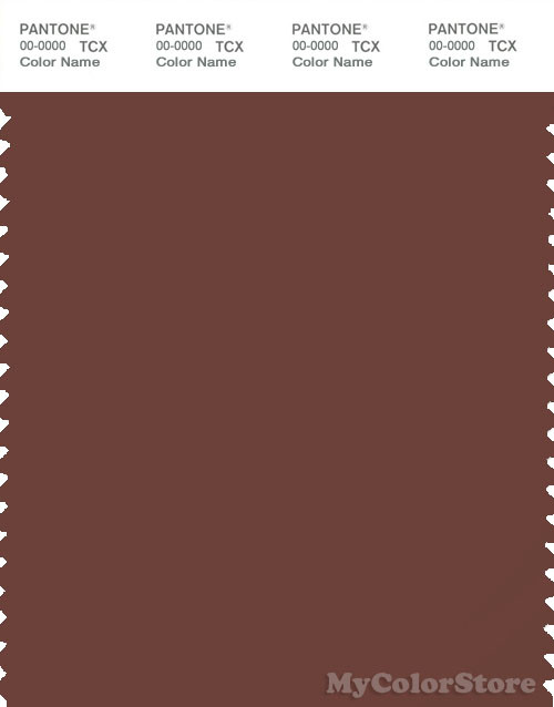 PANTONE SMART 19-1436X Color Swatch Card, Cinnamon