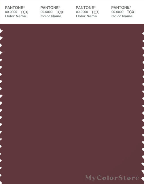 PANTONE SMART 19-1521X Color Swatch Card, Red Mahogany